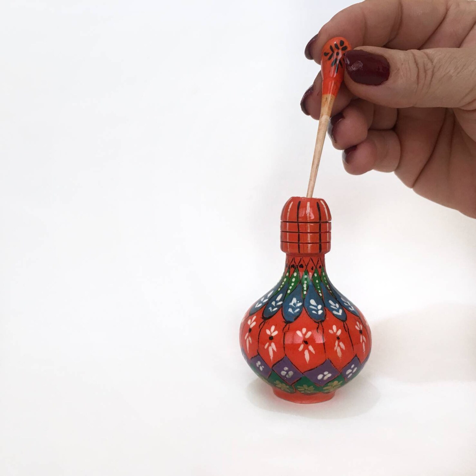 Kohl Pot Traditional Handmade Middle East Empty Wooden Kohl Etsy