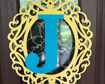 Custom Monogrammed Door Sign