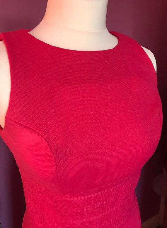cerise pink evening dress