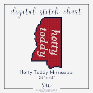 Hotty Toddy - Digital Needlepoint Chart