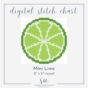 Mini Lime - Digitale Nadelspitzenmusterkarte
