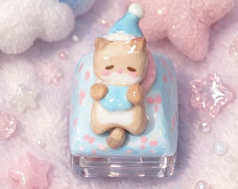 Sleeping Cat Artisan Keycap