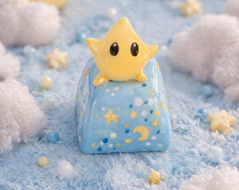 Luma Mario Star Artisan Keycap