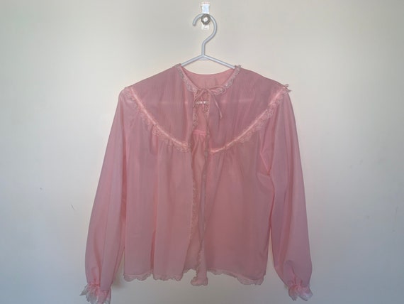 Vintage Pink Ruffle Camisole Lingerie