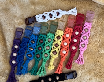 Llavero desmontable de macramé