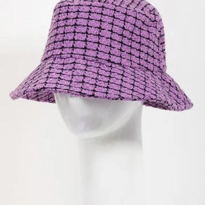 Checkered Print Summer Bucket Hat for Men & Women | Lightweight Sun Hat | Trendy Unisex Beach and Travel Hat, Perfect for Travel and Hiking