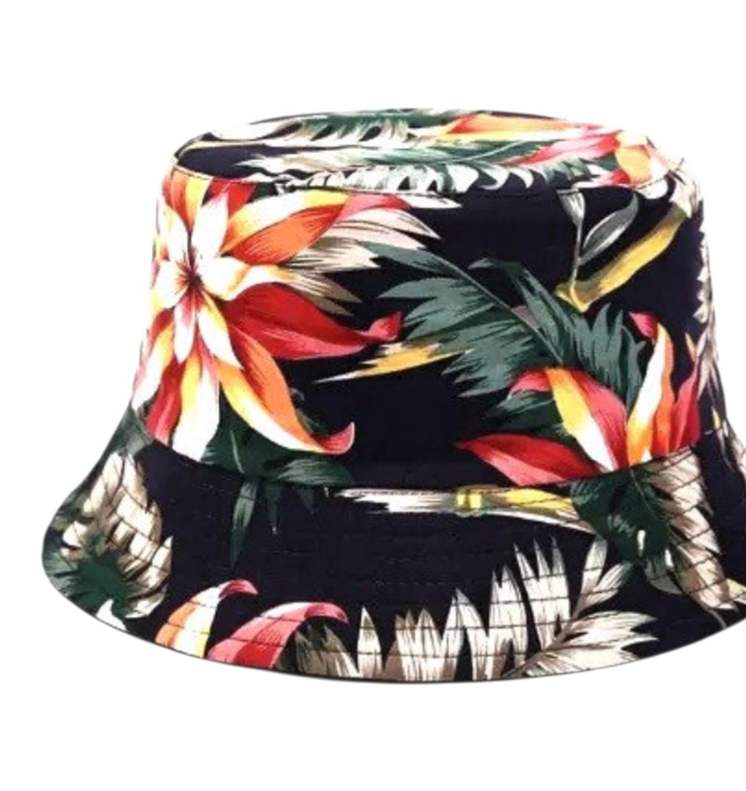 Reversible Floral Bucket Hat Unisex Sun Protection Fisherman Cap Cute Bucket Hat Beach Fisherman Hats for Women, Reversible  main image 3