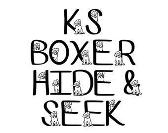 KS Boxer Dog Hide & Seek Font