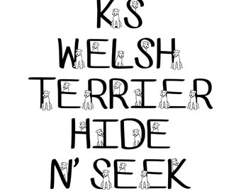 KS Welsh Terrier Hide & Seek Font