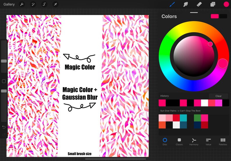 Zebra Print Procreate Brush Etsy