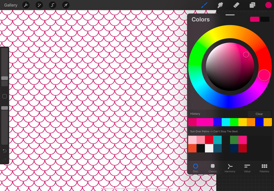 Mermaid Scales Procreate Brush Etsy