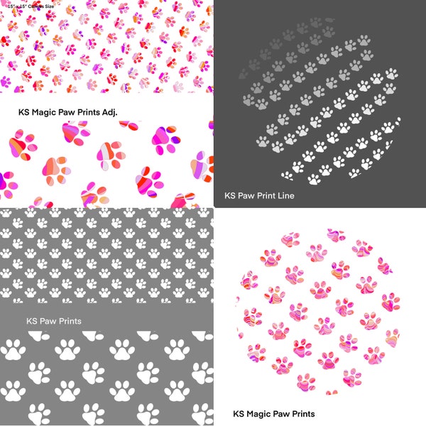 Paw Print Art Etsy