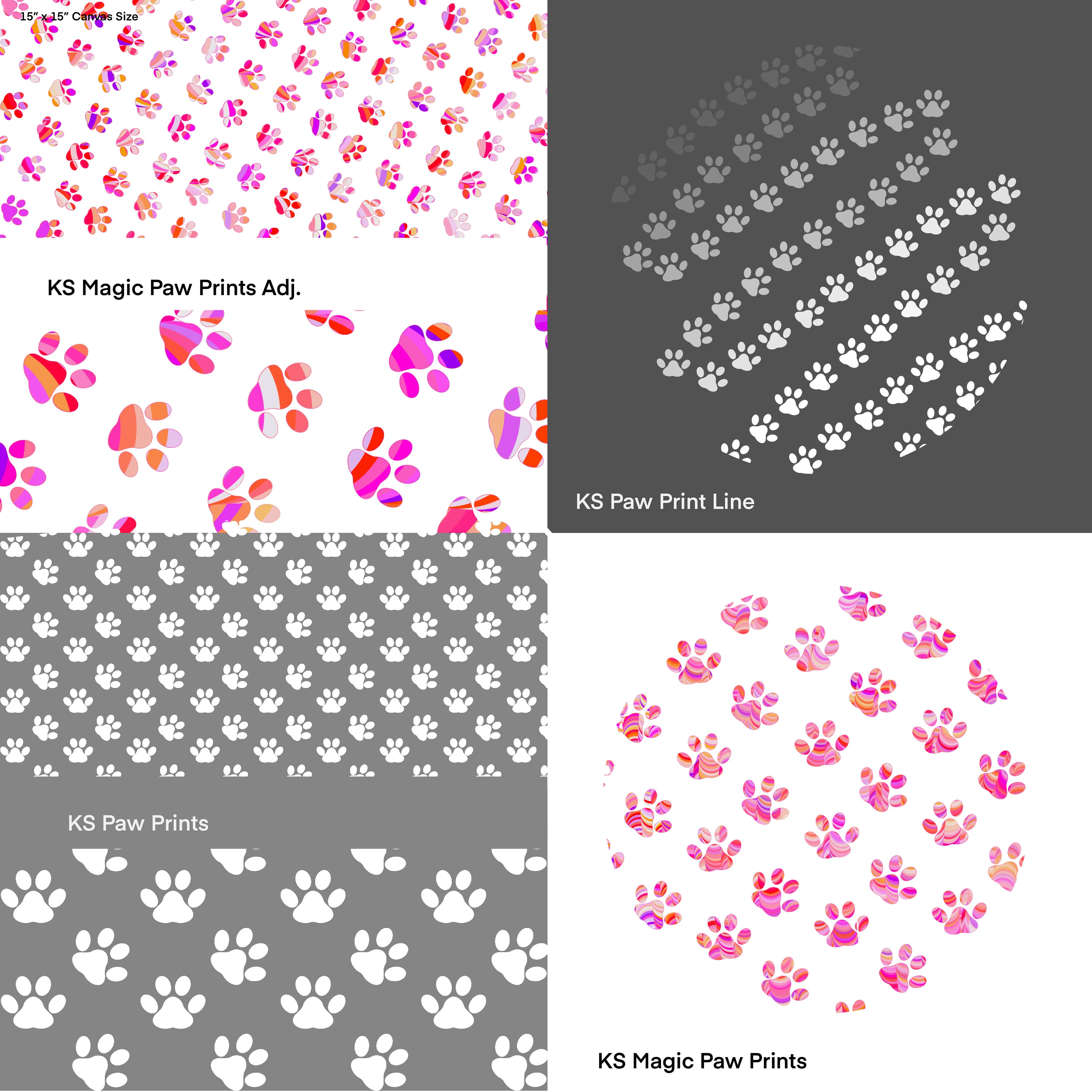 Paw Print Procreate Brushes Etsy