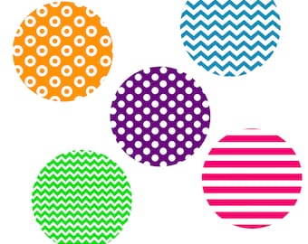 Pattern Procreate Brushes, Set of  Dots, Lines, Classic Chevron, Soft Zig Zag