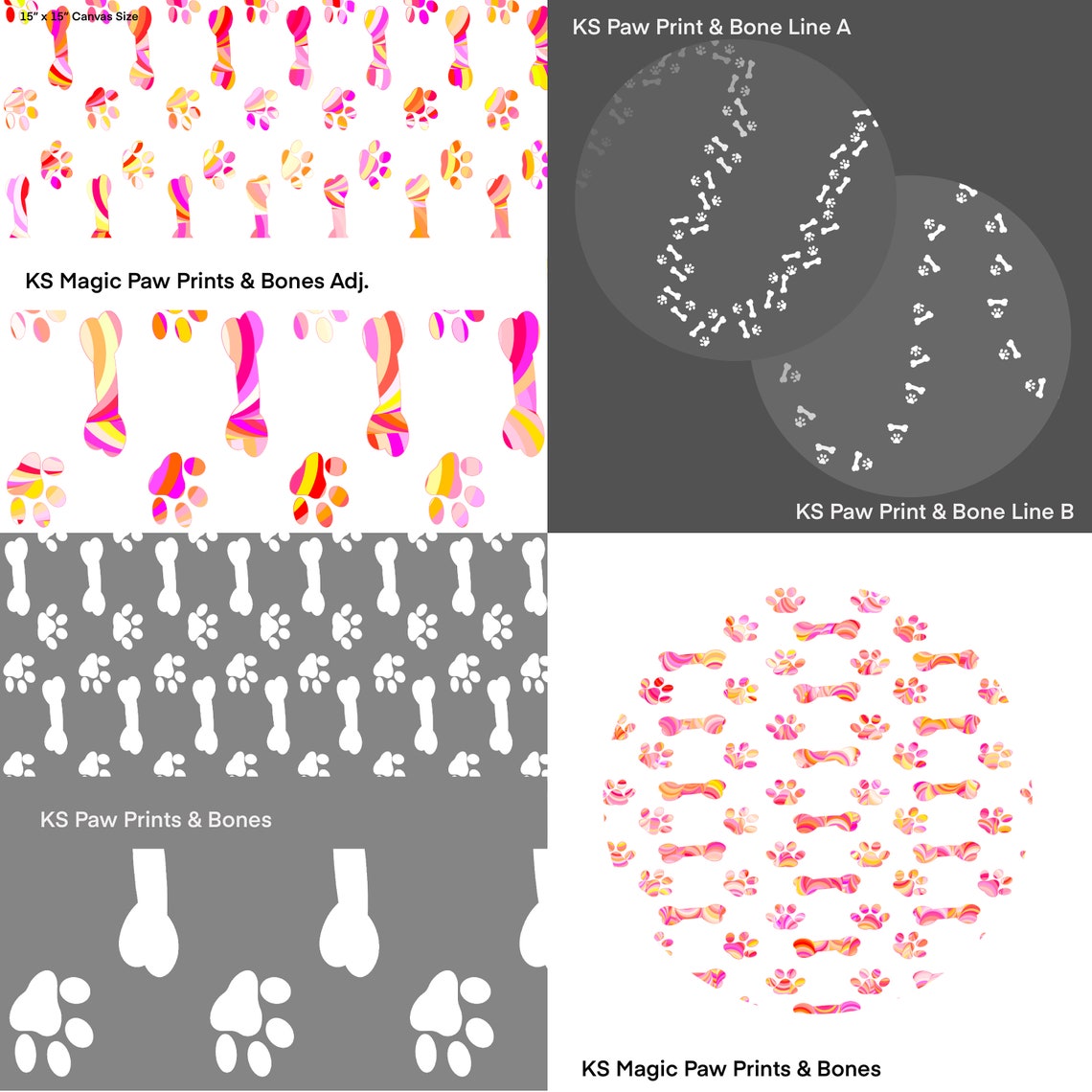 Paw Print Procreate Brushes Etsy