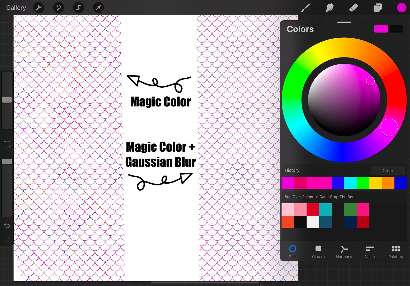 Mermaid Scales Procreate Brush Etsy