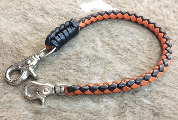 Leather Lanyard Wallet Chain Black Strap Braided - Leather Lanyard Wallet Chain Leather Lanyard Wallet Chain Black Strap Braided - Leather Lanyard Wallet Chain