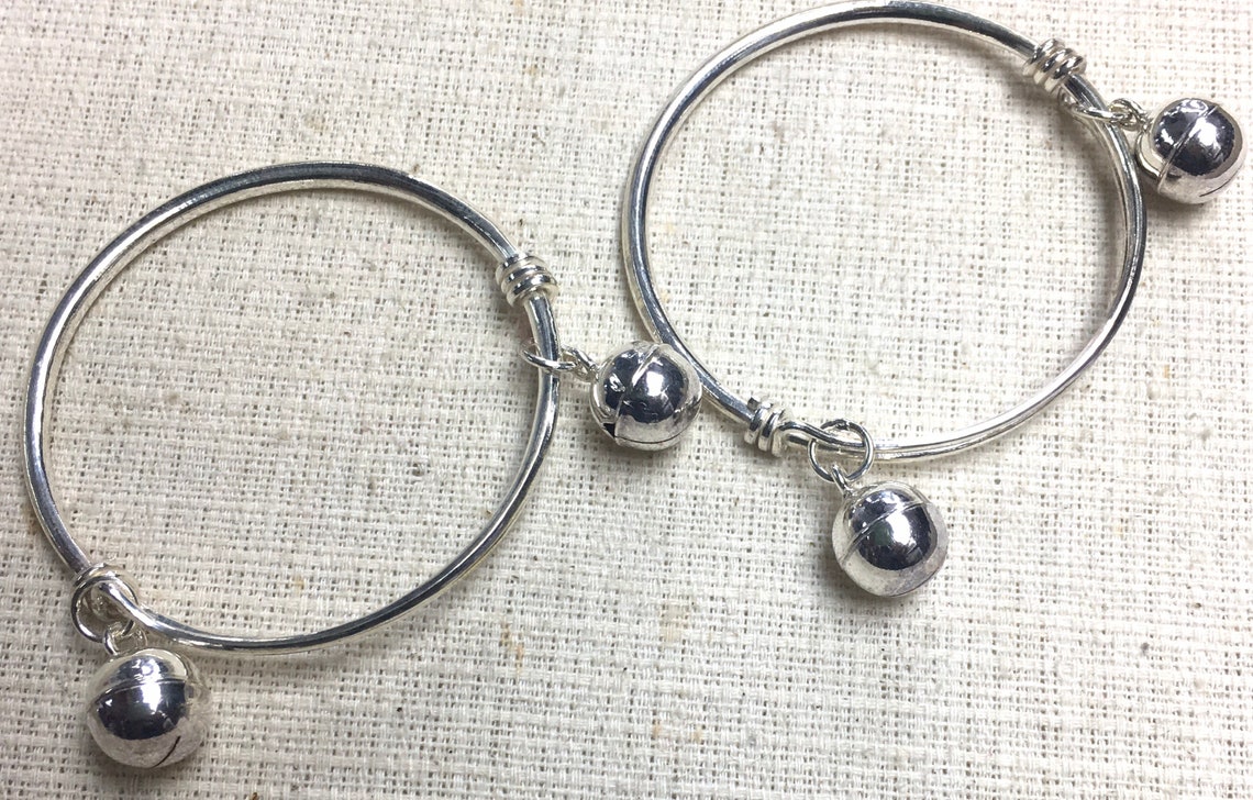 Silver Anklets Baby Boy Girl Kid Gift Etsy