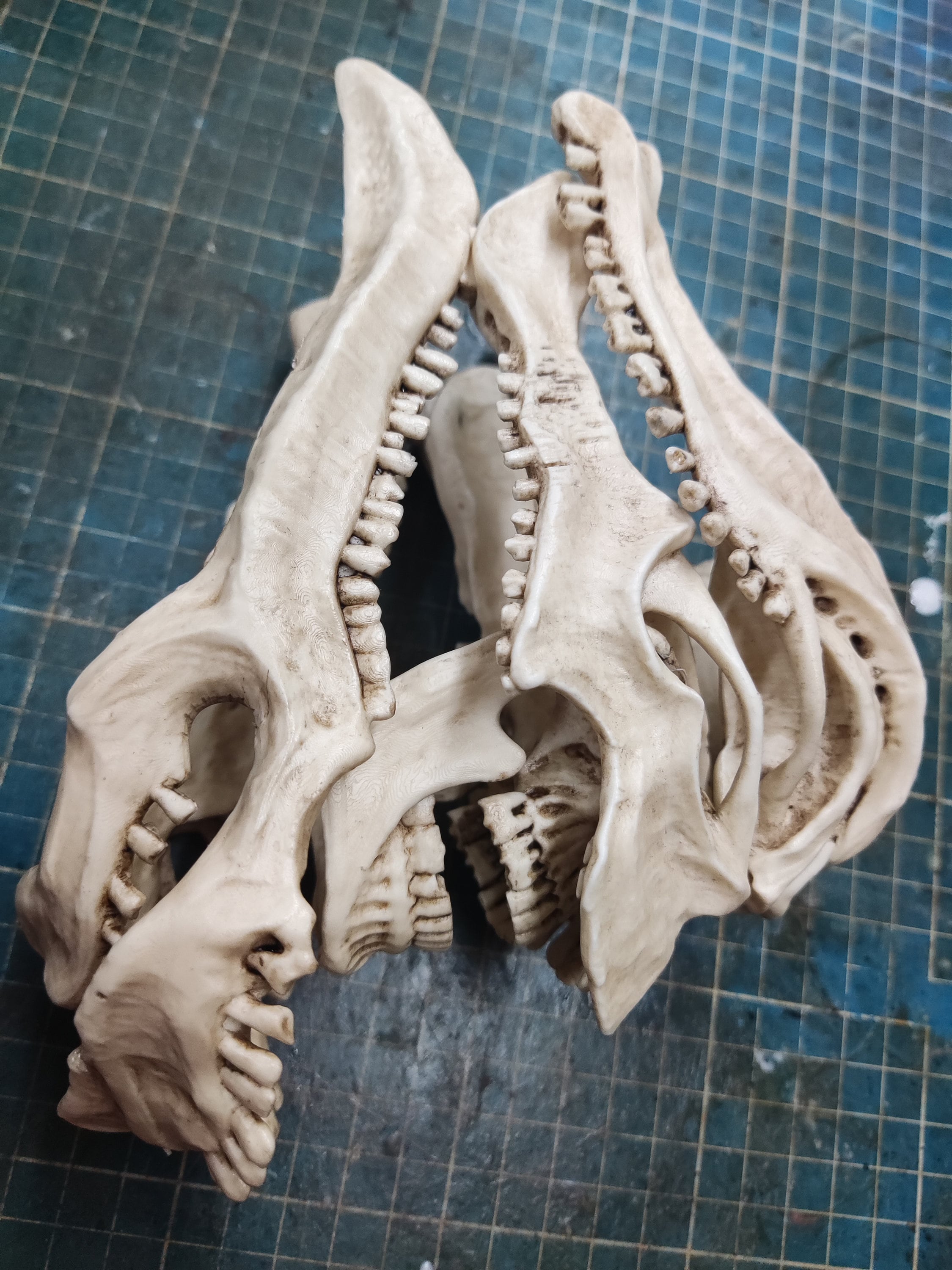 Godzilla Skull Model. Kaiju Head Replica. Handmade Godzilla