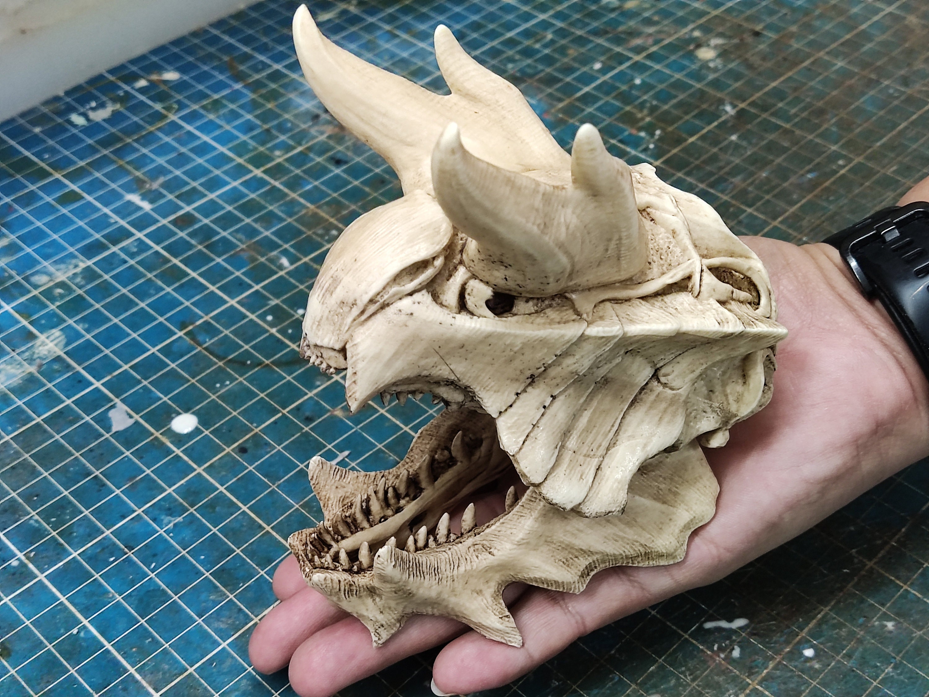 Dragon Gla-venus Skull With Articulated Jaw - Etsy