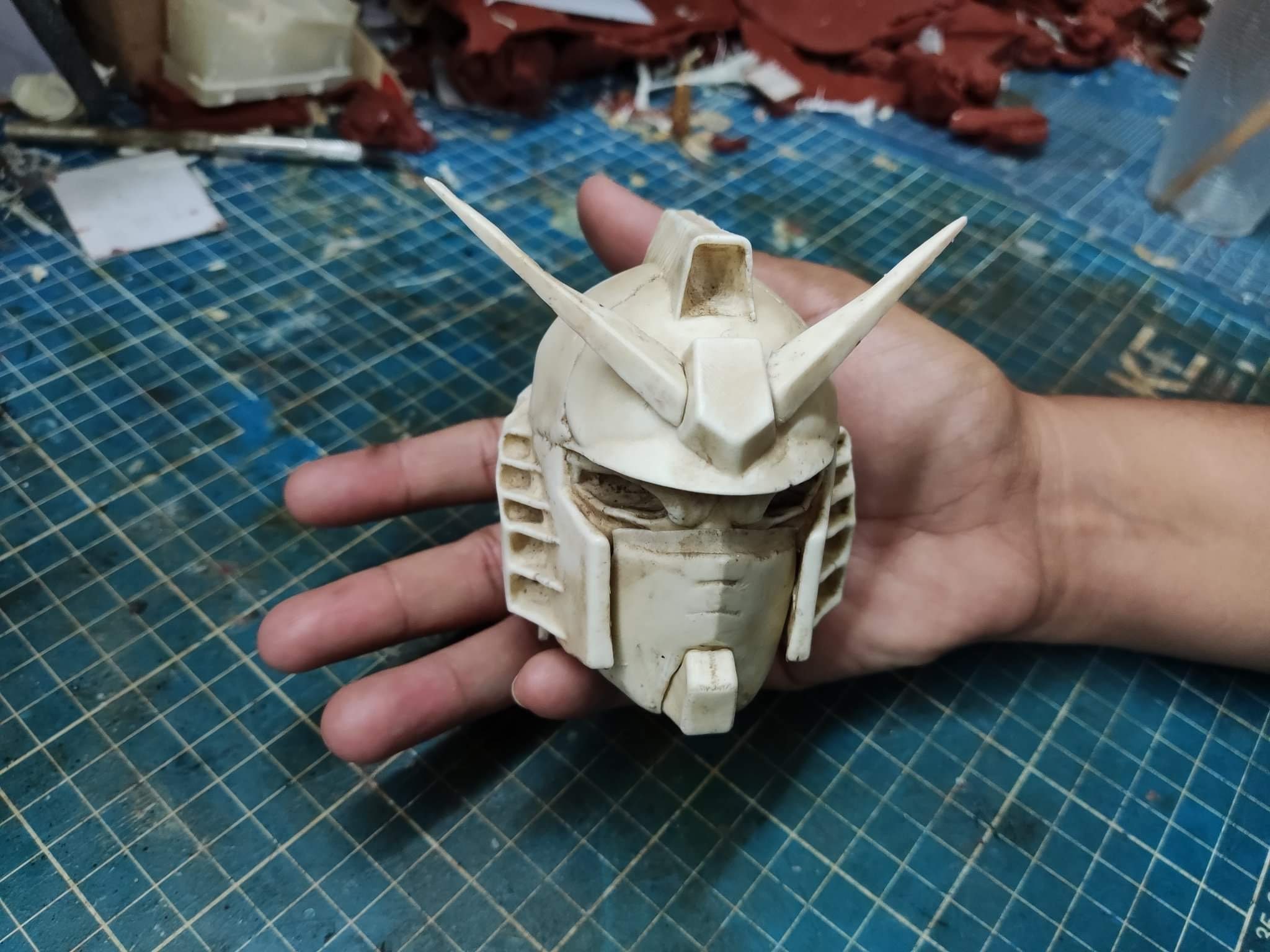 Gundam Skull (gundam Rx-78) Moveable Jaw - Etsy