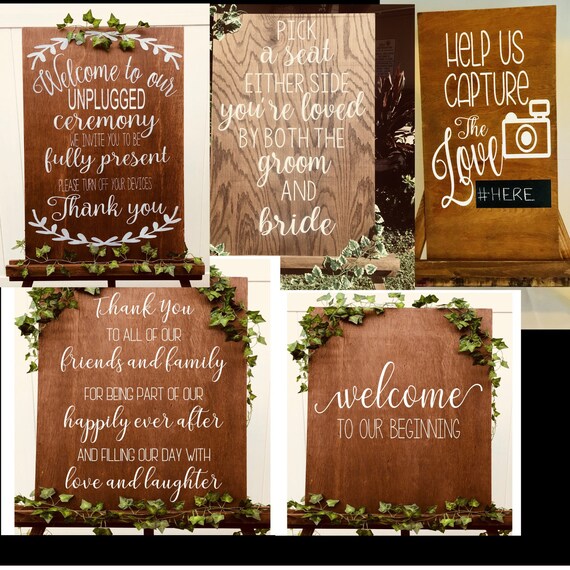 Download Wedding Signs Svg Wedding Signs Bundle Thank You To All Of Etsy