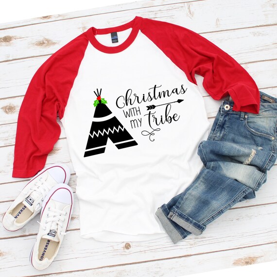 Download Christmas With My Tribe Svg Family Christmas Shirts Etsy
