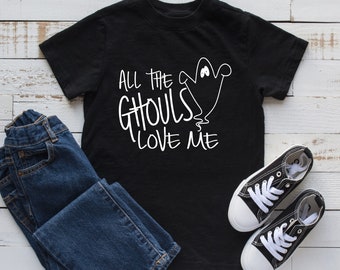 alle Ghuls lieben mich, Halloween Shirt Svg, jungen Halloween-Shirt, Halloween, Oktober, Herbst, Baby Halloween Svg, DIGITAL DOWNLOAD