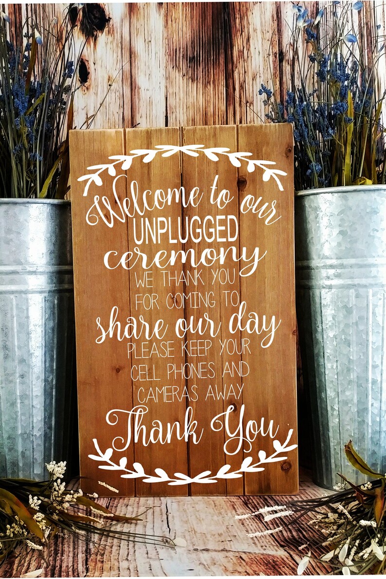Download Wedding signs svg welcome to our unplugged ceremony ...
