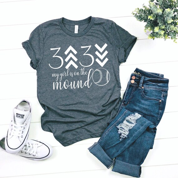 Download Softball Shirt Svg 3 Up 3 Down My Girl Is On The Mound Etsy