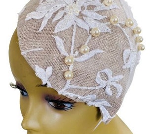 Neutral Fascinator - Etsy UK