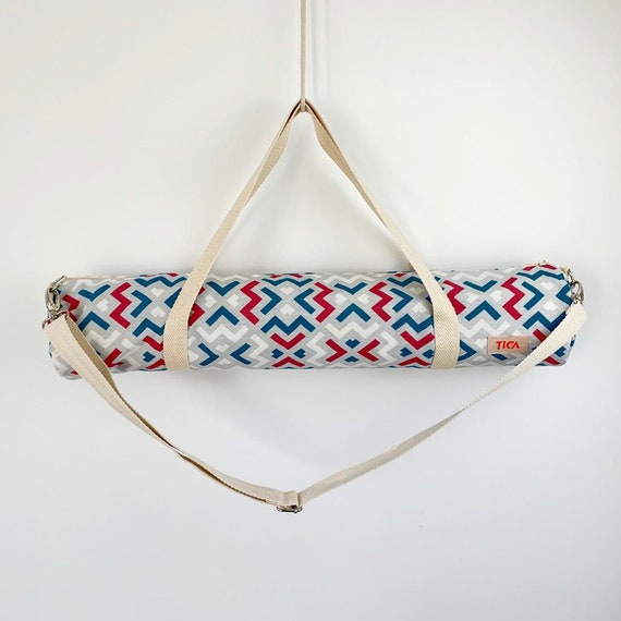 Bolsa De Yoga Zig Zag Para Esterilla Con Cremallera Con Bolsillo