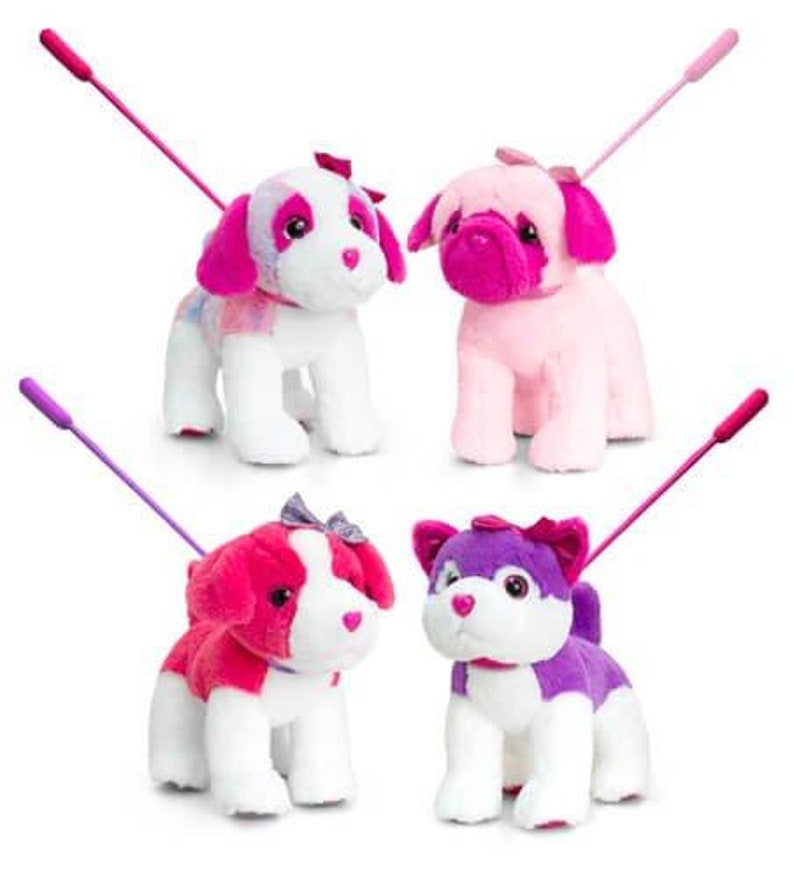 25CM GLITTER GEMS dog on lead one supplied Etsy