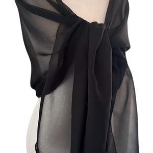 black shawl for formal dress BANETTETA Shawls and Wraps Evening Dresses Wrap Cover Up Wraps for Women (Black) at Amazon Women's Clothing store Pull Through Closure Details olyrjie Chiffon Shawl and Wraps