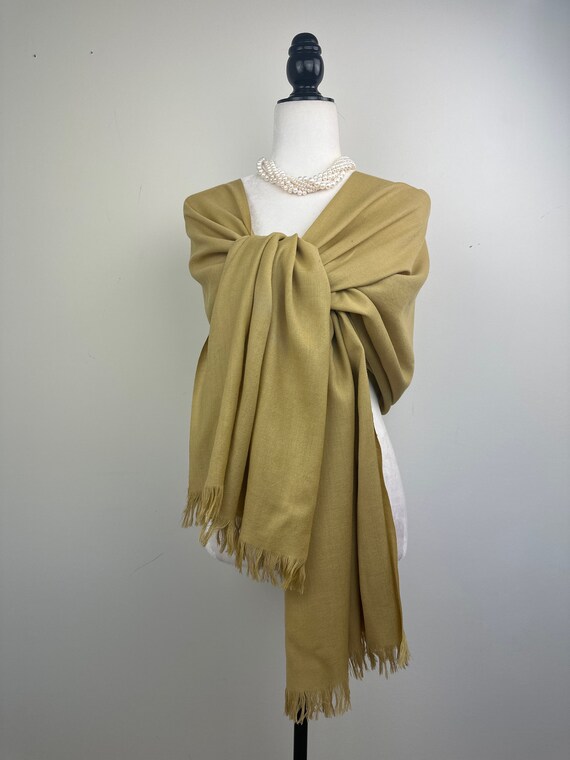 Camel 2024 wool shawl