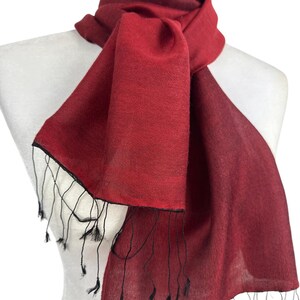 Red Merlot Water Pashmina Neck Scarf – Lightweight, Elegant Unisex Wrap