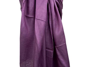 Purple Silk Shawl: Elegant All-Season Scarf, Wrap for weddings and Everyday Wear