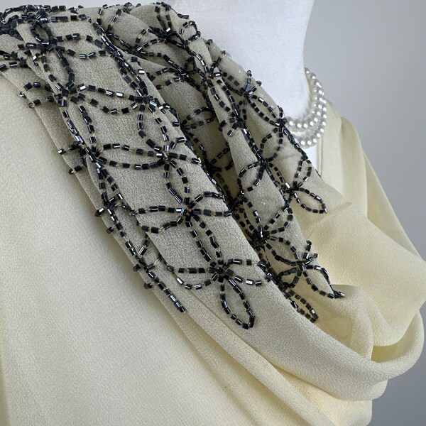 womens cream shawl