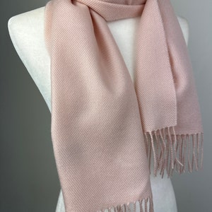 Dusty rose pink medium weight fashion soft warm cozy scarf|Scarf for men and women|Personalizable monogram Giftable Non itchy scratchy scarf