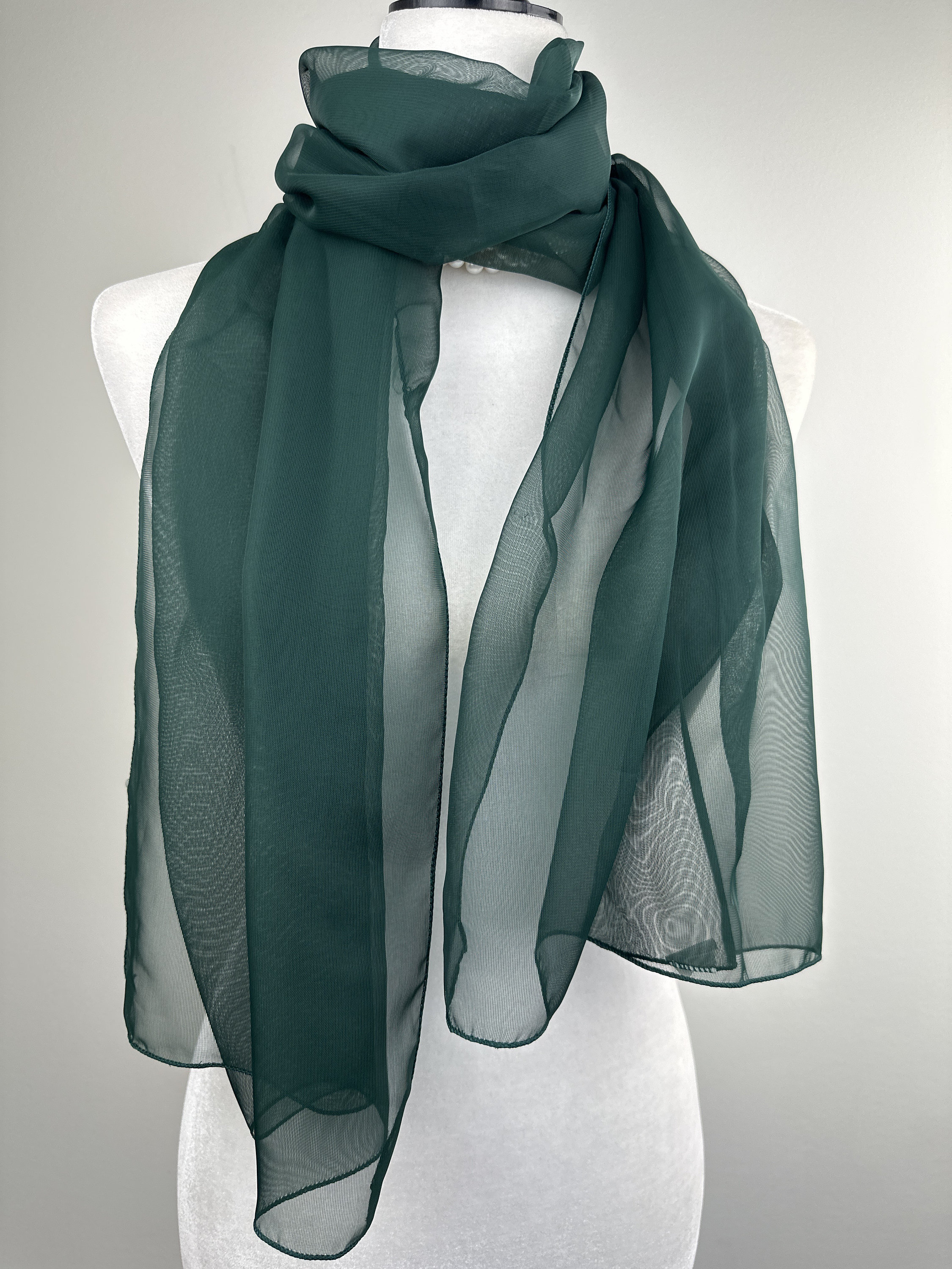 TheMayaShoppeCo369 White Sheer Chiffon Georgette scarf|Fashionable Dressy Formal Shawl|Bridesmaids gifts|Hijab|Shrug|Monogram Personalizable shawl|White Wrap