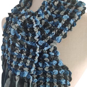 Black and White Plaid Winter Scarf: Lumberjack Buffalo Check