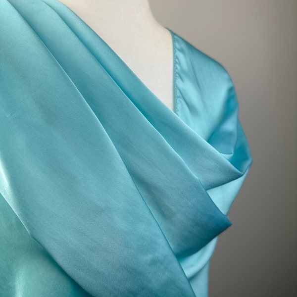 Turquoise blue Satin Shawl|Fashionable dressy Formal Shawl|Bridesmaids gifts|Hijab|Shrug|Monogram personalizable shawl|wrap coverup|