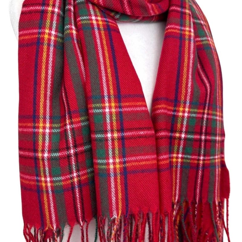 RWS Wool Woven Plaid Scarf