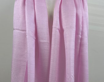 Fashionable Pink lilac silk Shawl|Dressy Shawl|Bridal wedding wrap|All season scarf|Travel Wrap|Special occasion Shawl|Inital personalizable