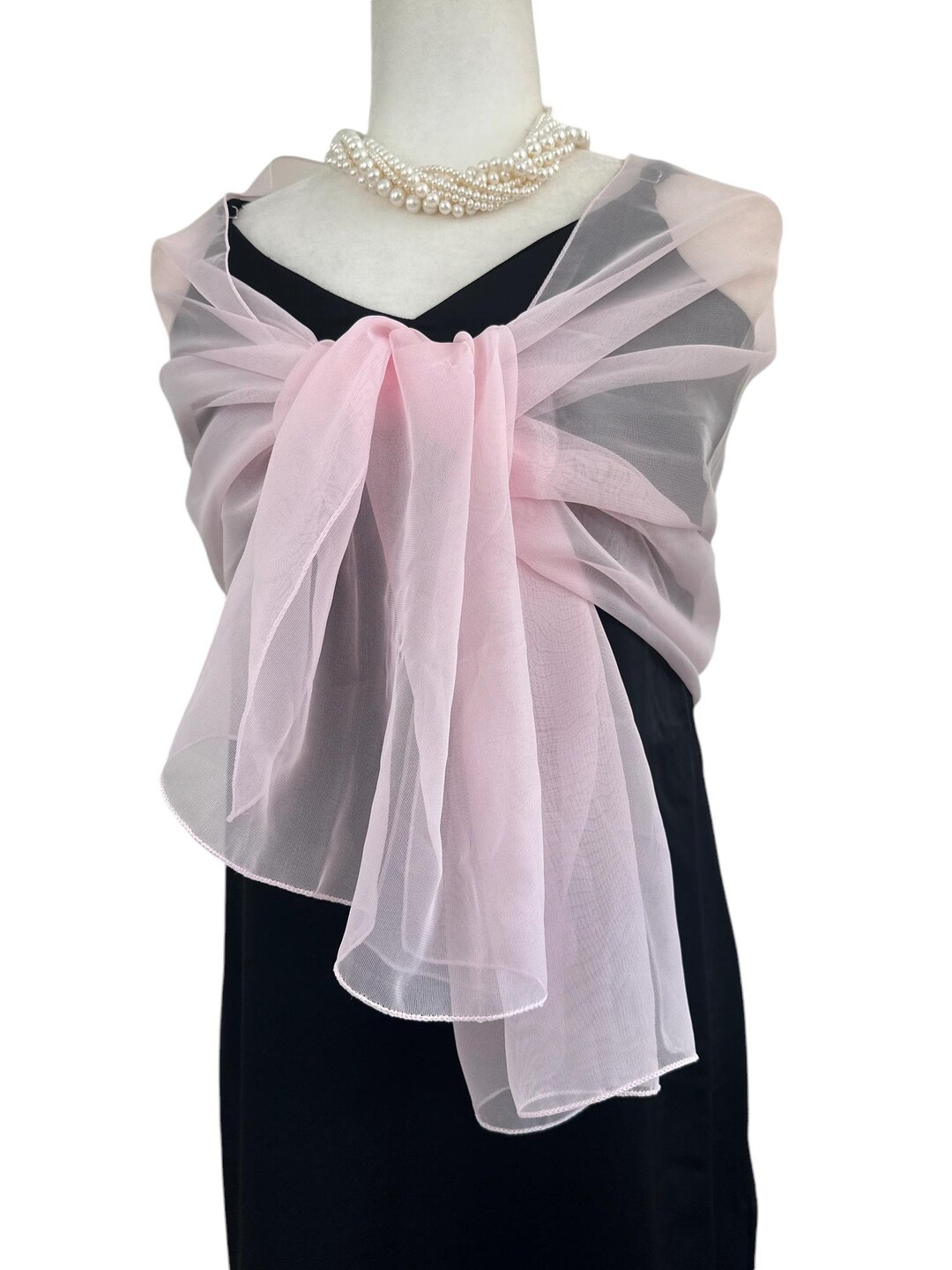 Baby Pink Chiffon Scarf – Elegant Lightweight Sheer Neck Scarf Wrap - Etsy