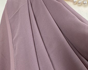 Dusty purple Sheer transparent Crepe Poly chiffon scarf|Fashionable dressy shawl|Bridesmaids gift|Hijab|Initial personalizable shawl