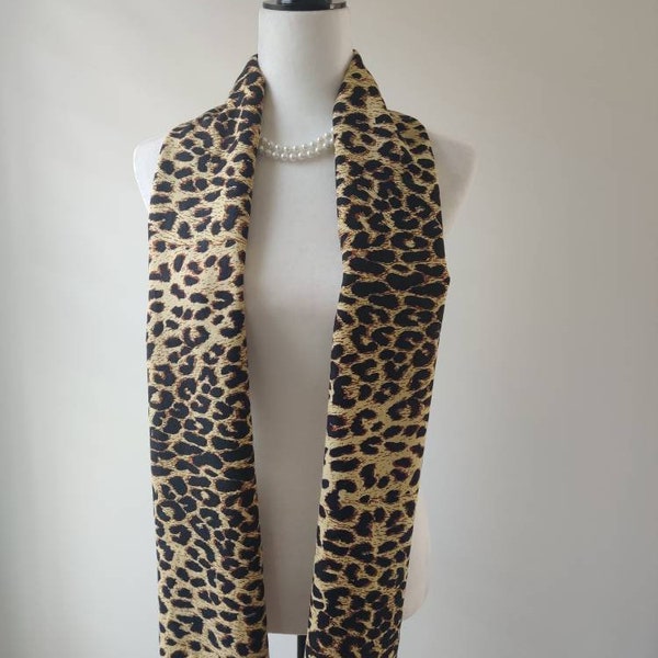 Leopard Print winter fashion Scarf|Scarf for women and men|Soft warm Dressy Pashmina Silk scarf|Monogram scarf|Warm winter scarf|12”WX58”L|