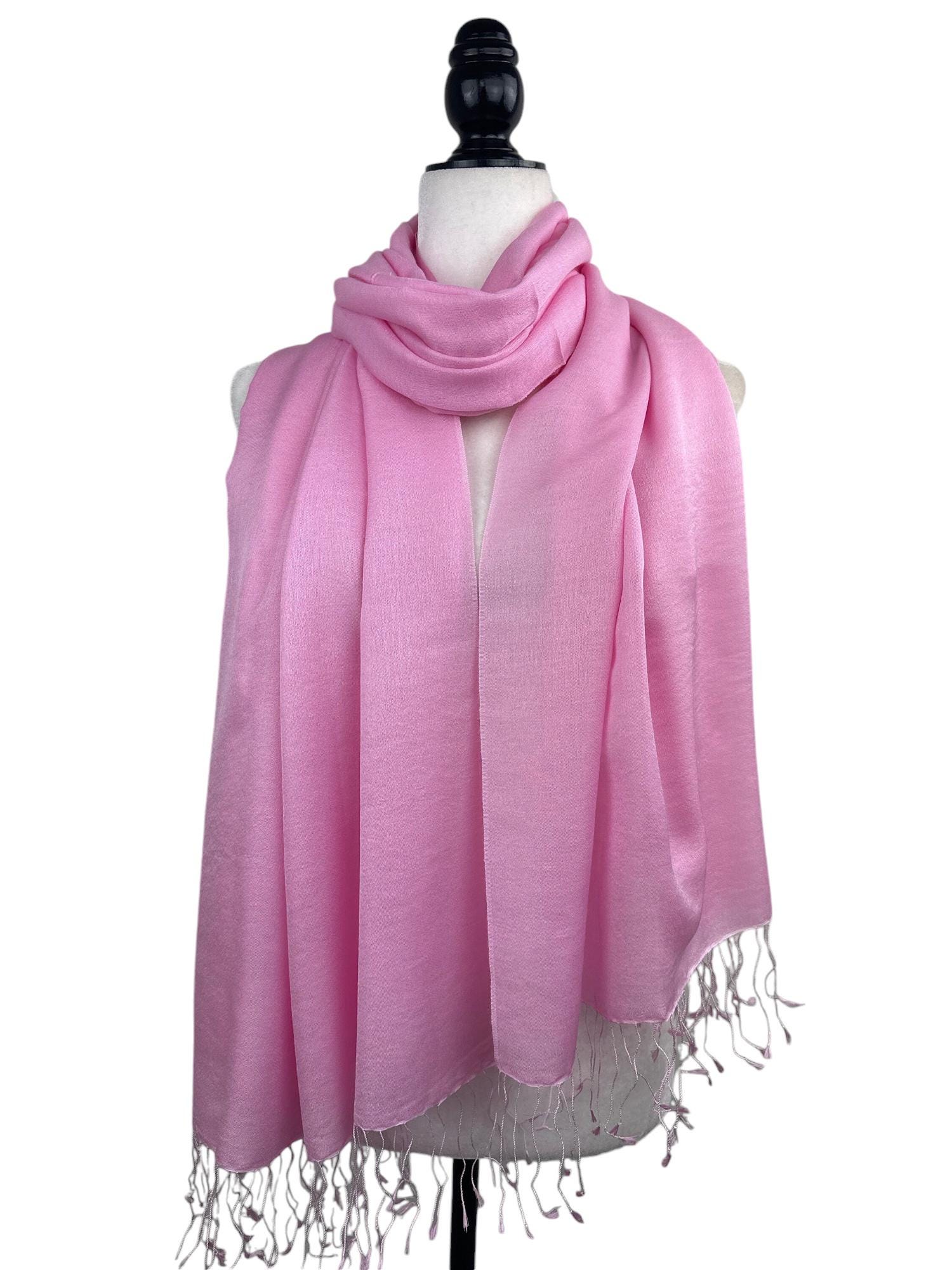 Ladies Shawl Pink Women Shawl Online Plain 004 Red Pashmina Shawl