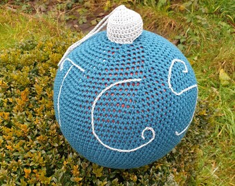 Boule de Noël géante au crochet - Modèle seulement