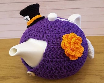 The Crochet Sanctuary Mad Hatter Tea Cosy - Crochet Pattern Only - 2 cup tea pot